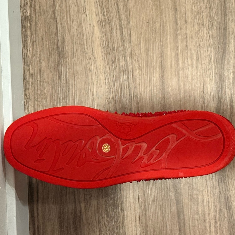 Louis Vuitton Red High-Top Sneakers - Picture 4 of 4